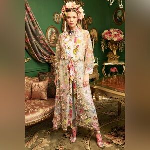 Arrata Roman Holiday Duster Fairycore Princess Bohemian Romantic Sz XL